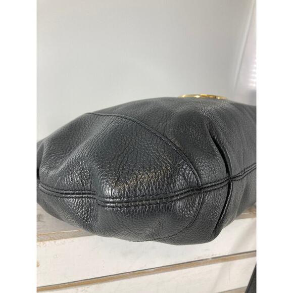 MICHAEL KORS MEDIUM SIZE BLACK PEBBLED LEATHER CROSSBODY BAG - Picture 7 of 16